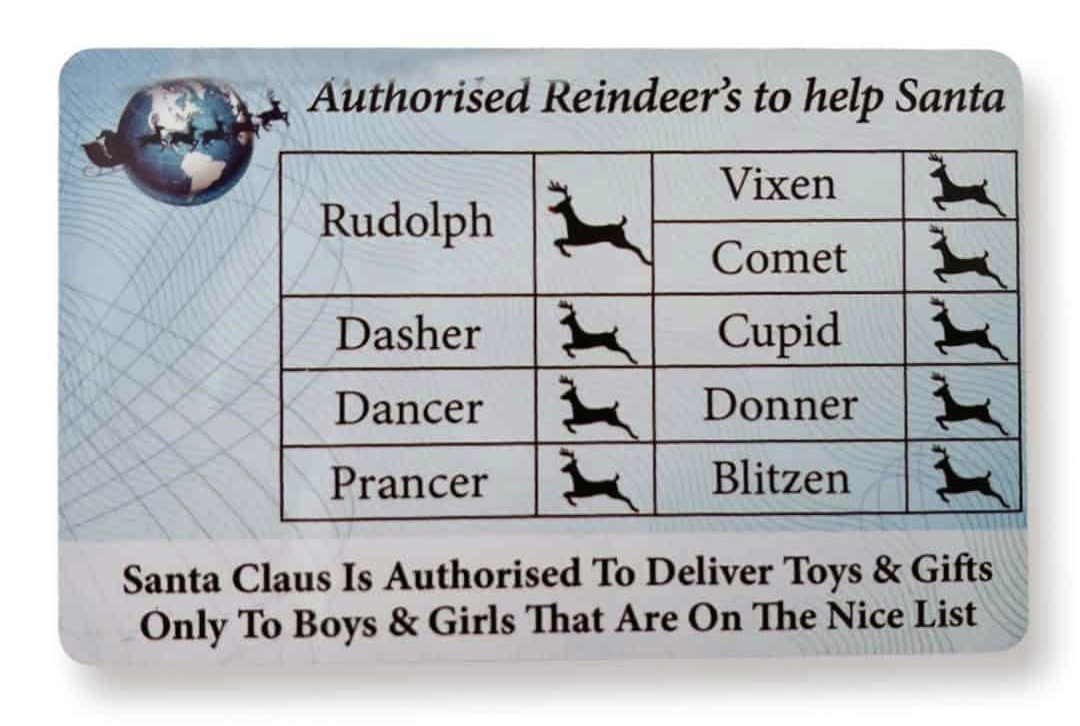 santa's flying license