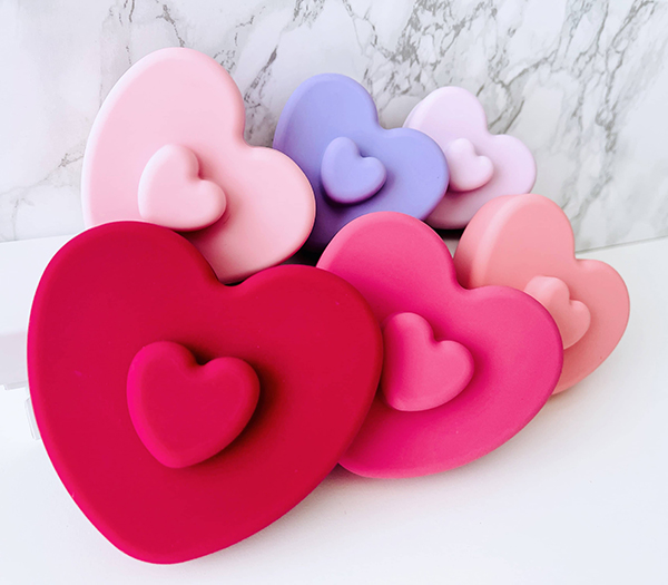 heart shaped stacker sensory toy for babies