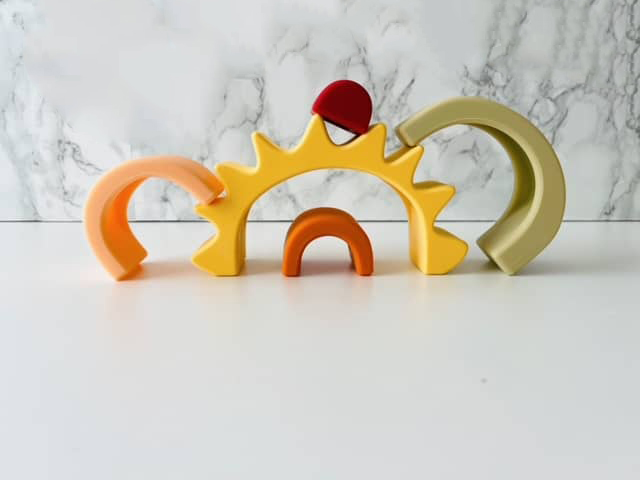 sunshine stacker sensory toy for babies