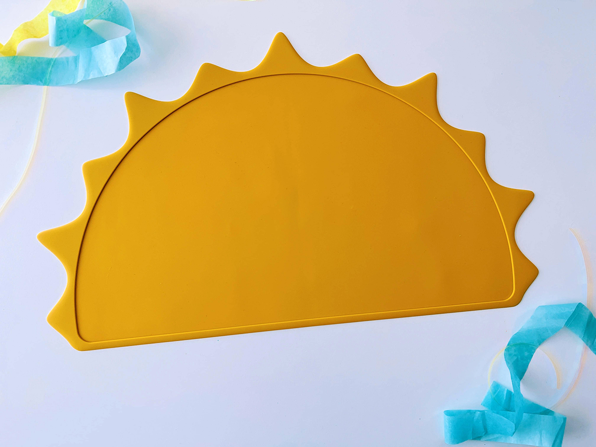 sunshine silicone place mat for babies toddlers and kids