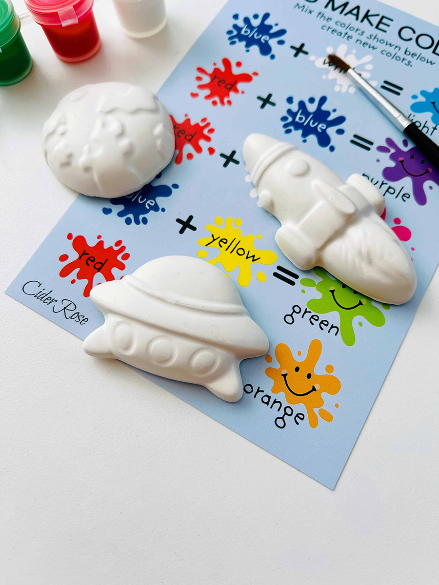 space themed magnet craft kit