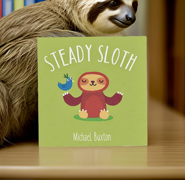 Steady Sloth mindfulness board book for kids