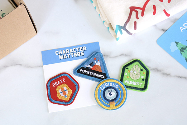 character matters stick on clothing patches for kids