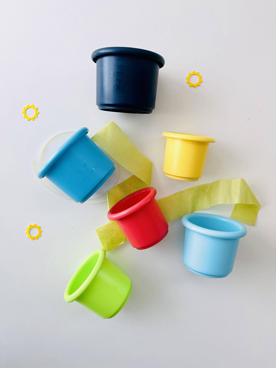 stacker cup set from the Howdy Baby subscription box for mom and baby
