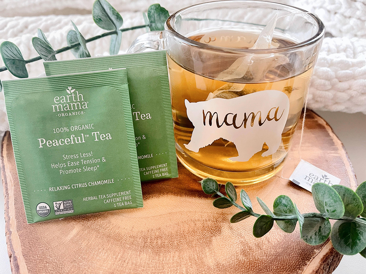 earth mama tea self care item from April Howdy Baby subscription box for moms and kids