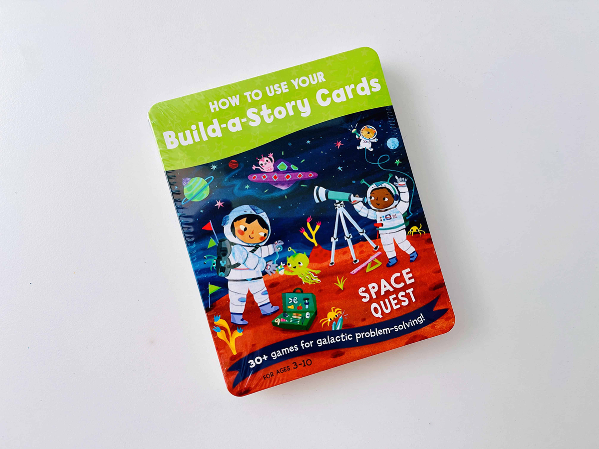 build a story cards from Howdy Baby subscription box for toddlers and kids