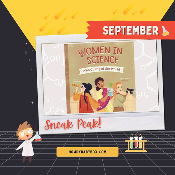 Women In Science monthly book from the September 2024 Howdy Baby Subscription boxes for families