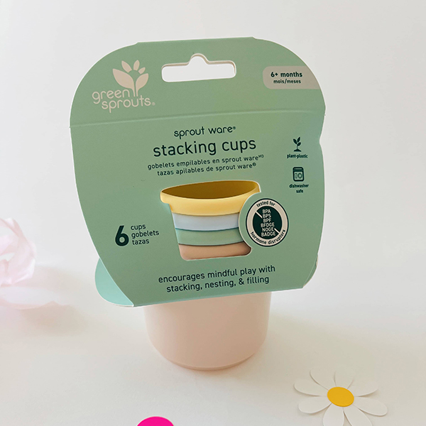 baby and toddler cup stacking toy set from the May 2024 Howdy Baby subscription boxes for Mother's Day