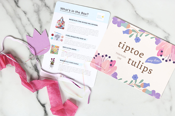 theme cards from Howdy Baby subscription boxes for mothers day