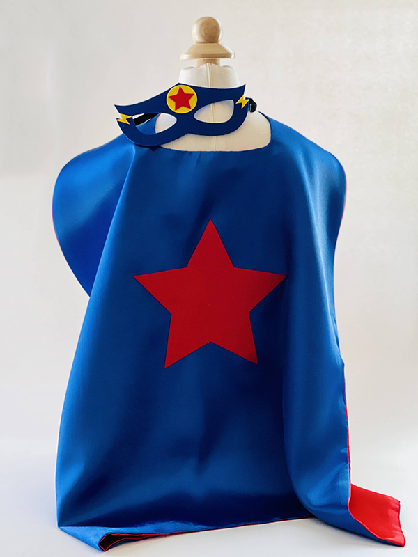 super hero cape and mask set
