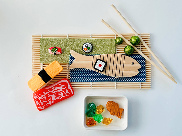 sushi play dough kit for kindergarten play time