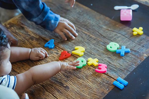 texture board for baby sensory play