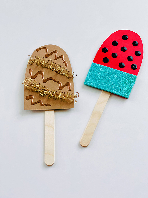 watermelon caramel pretend play popsicles