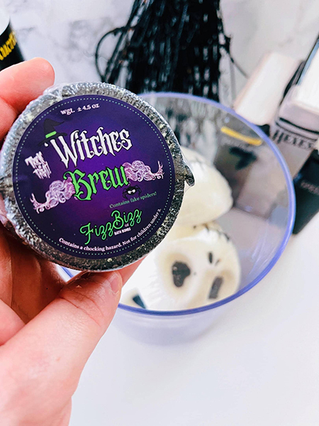 witches brew bath bomb for kids