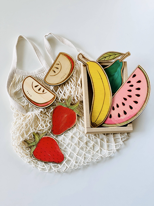 wooden fruit toys for kids