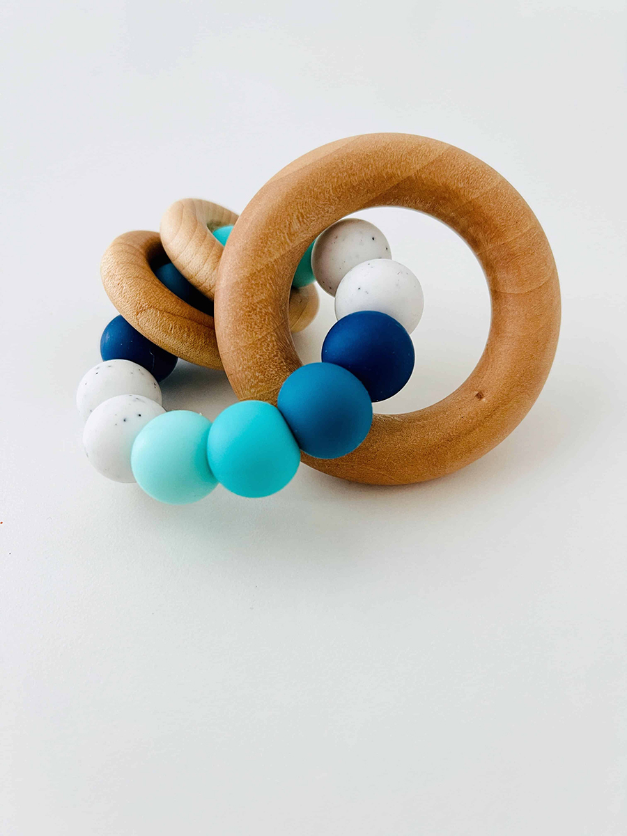 wooden teether for baby