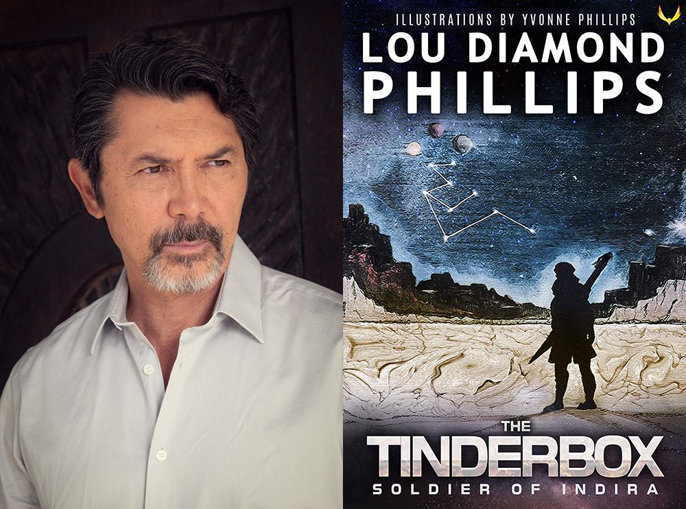 Lou Diamond Phillips with the Tinderbox