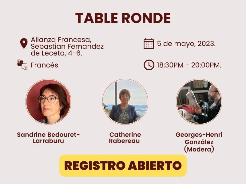 Mesa redonda en francés del viernes 5 de mayo Mesa redonda en francés del viernes 5 de mayo