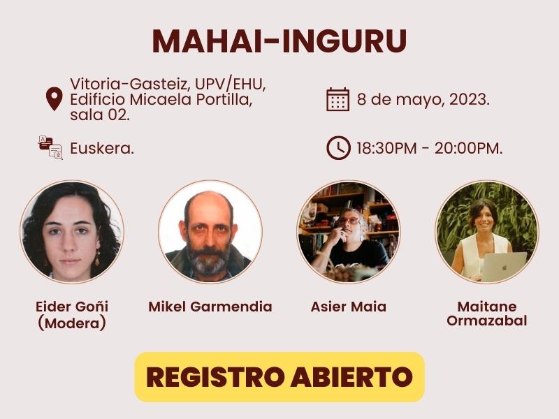 Mesa redonda en euskera del lunes 8 de mayo Mesa redonda en euskera del lunes 8 de mayo