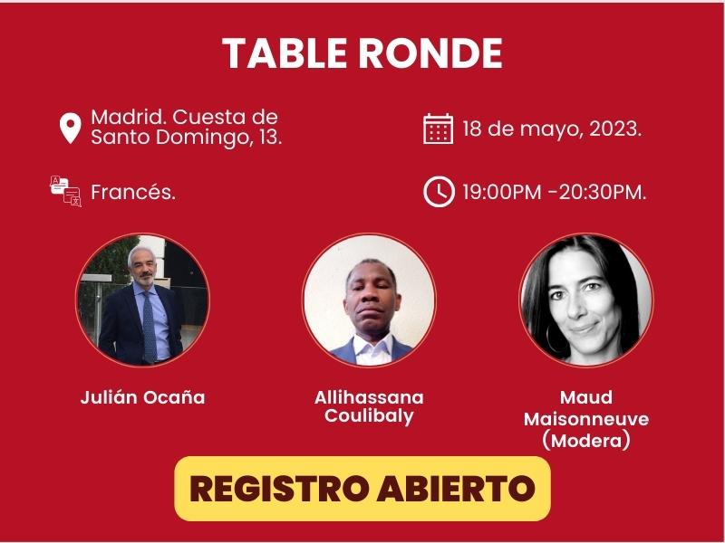 Mesa redonda en francés del jueves 18 de mayo Mesa redonda en francés del jueves 18 de mayo
