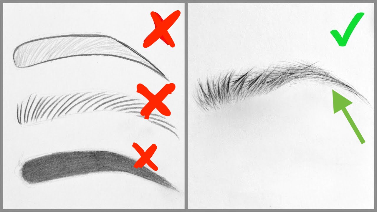 Eyebrow application (see article for instructions)
