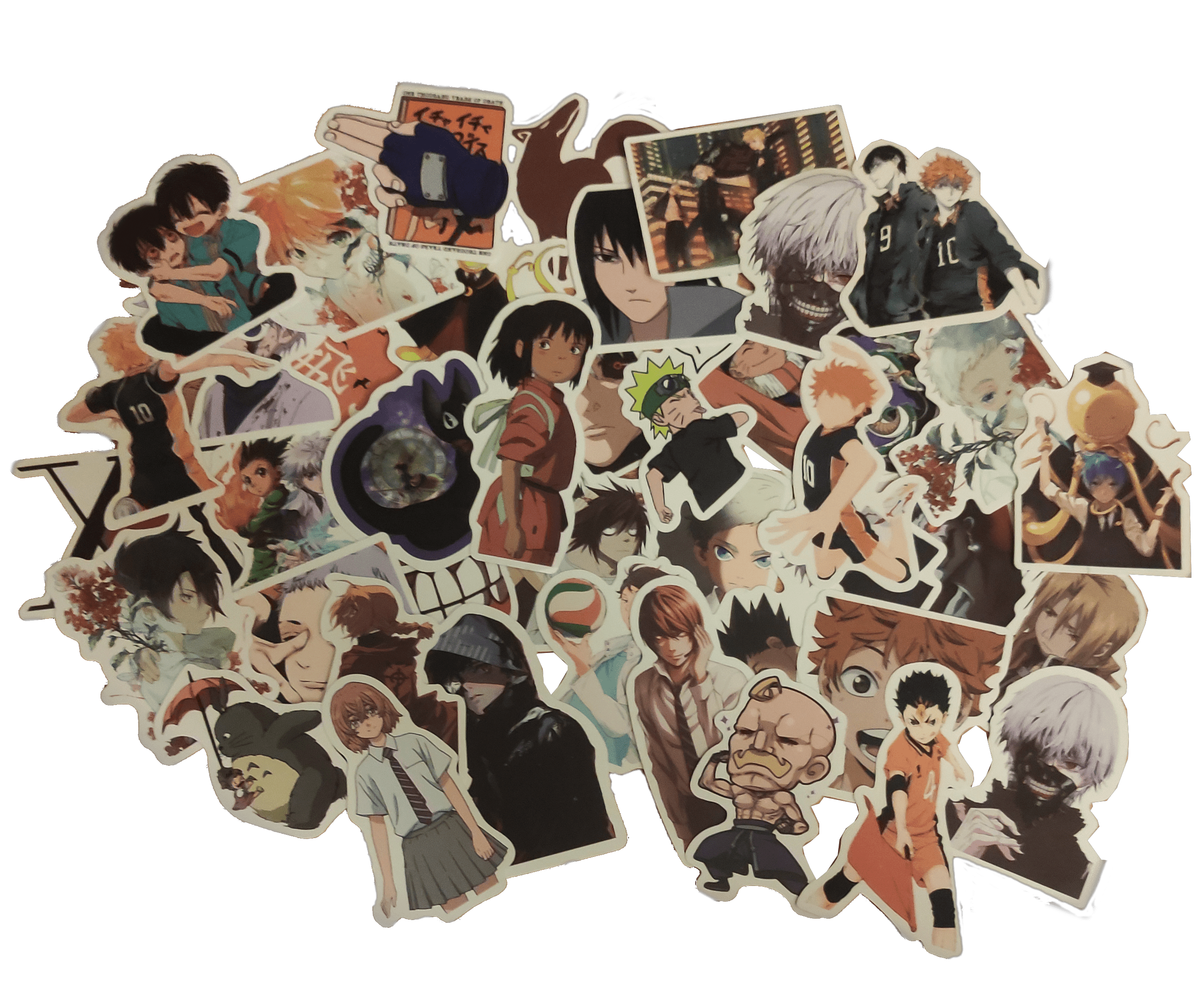Stickers manga - Stickers animé - Fullmetal Alchimist - Death Note - Ghibli - Tokyo Ghoul - Haikyuu - Hxh - The Promised Neverland - Manga box - Japanime