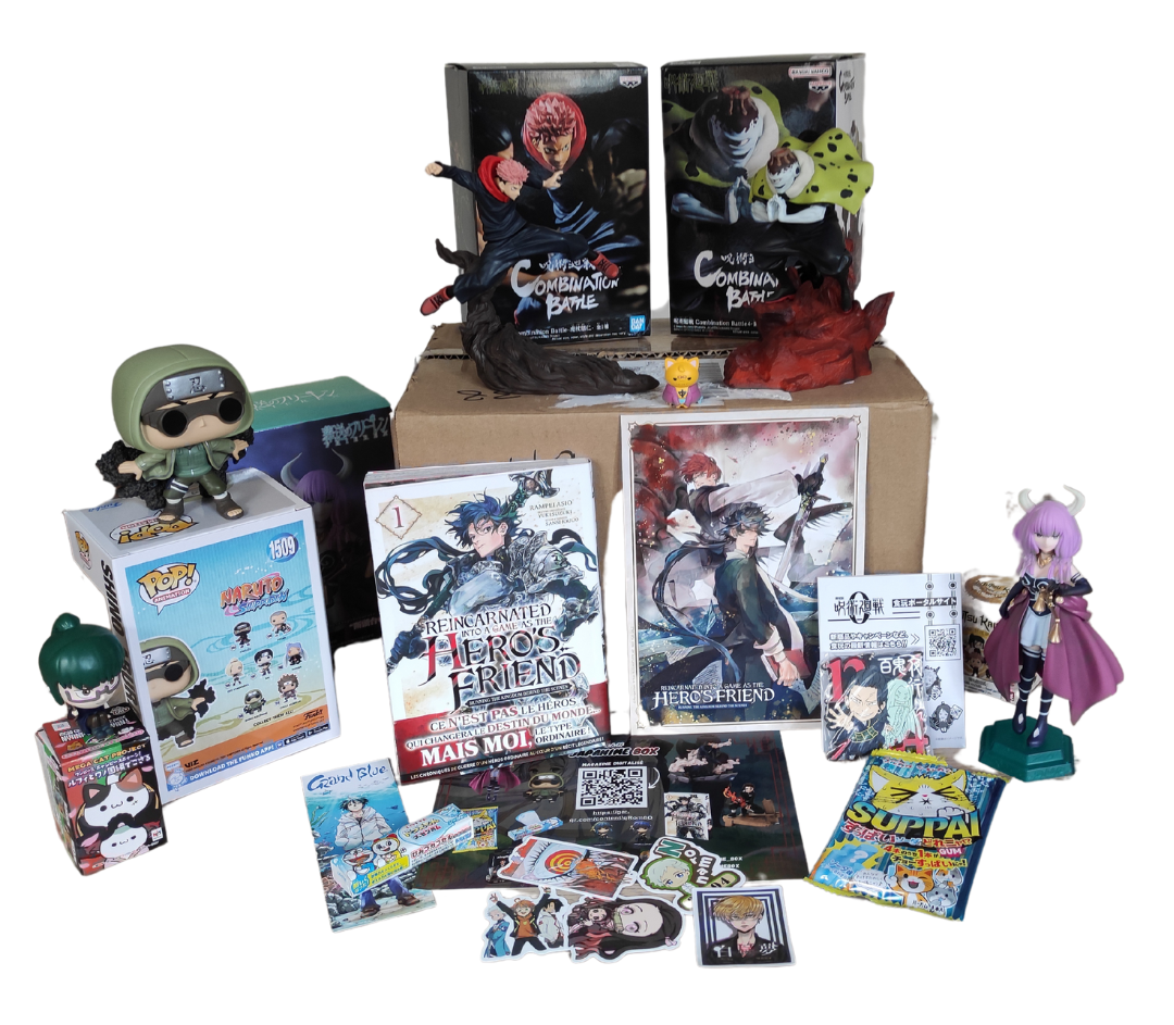 Box manga de janvier japanime - box manga - figurine officielle