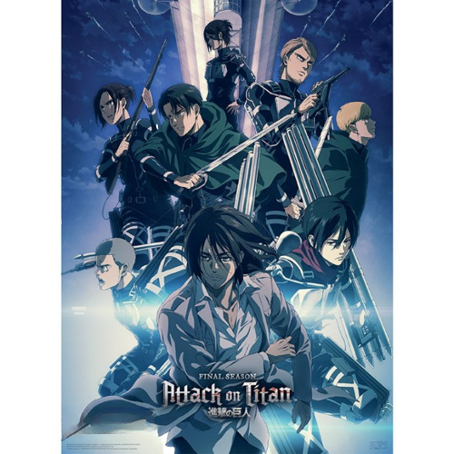Poster SNK 52*38 cm, abystyle Poster - SNK - Attaque des titans - Bataillon d'exploration - Abystyle