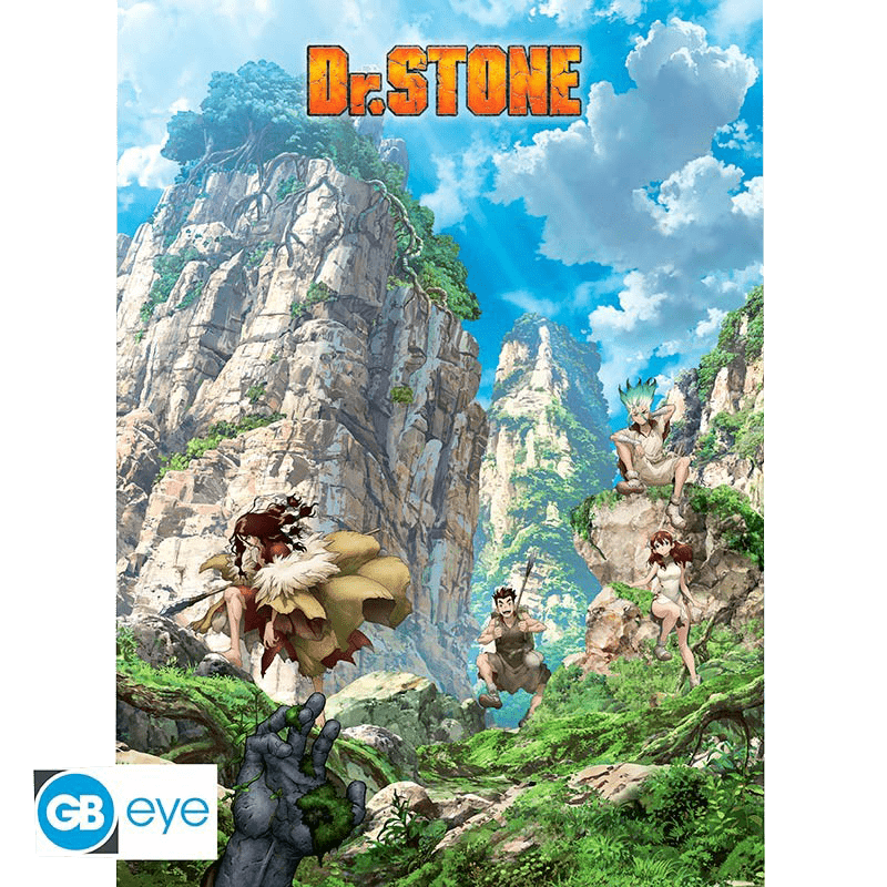Poster Dr. Stone abystyle Dr. Stone - Senku - Tsukasa - Yusuriha - Taiju