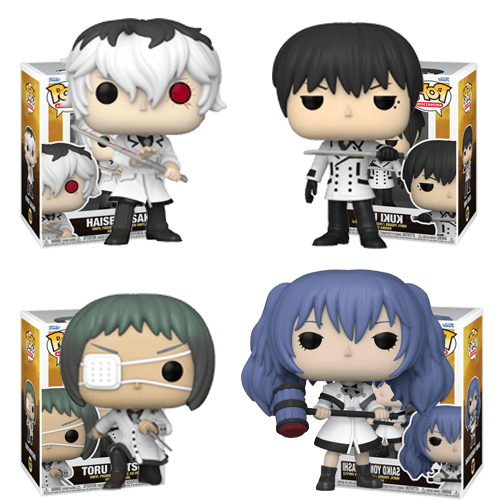 Figurine POP - Gunko POP - Tokyo Ghoul - Tokyo Ghoul: Re - Haise Sasaki - Ken Kaneki - Kuki Urie - Tooru Mutsuki - Saiko Yonebayashi - Goule