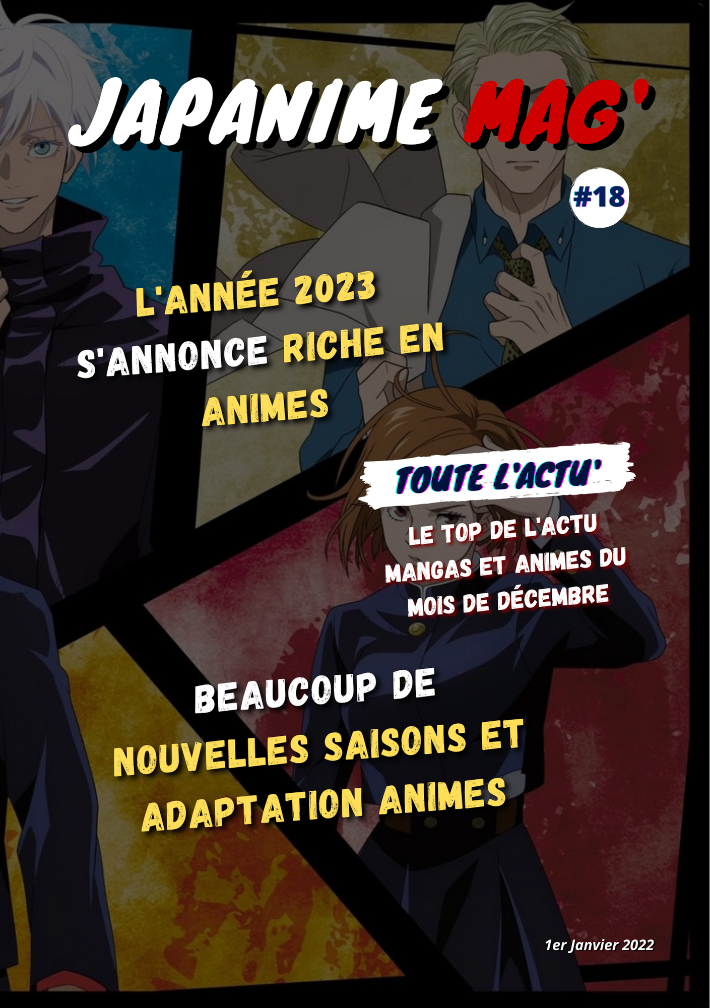 Japanime Mag n*18 Japanime - magazine - janvier- Juijutsu Kaisen - Actualité manga
