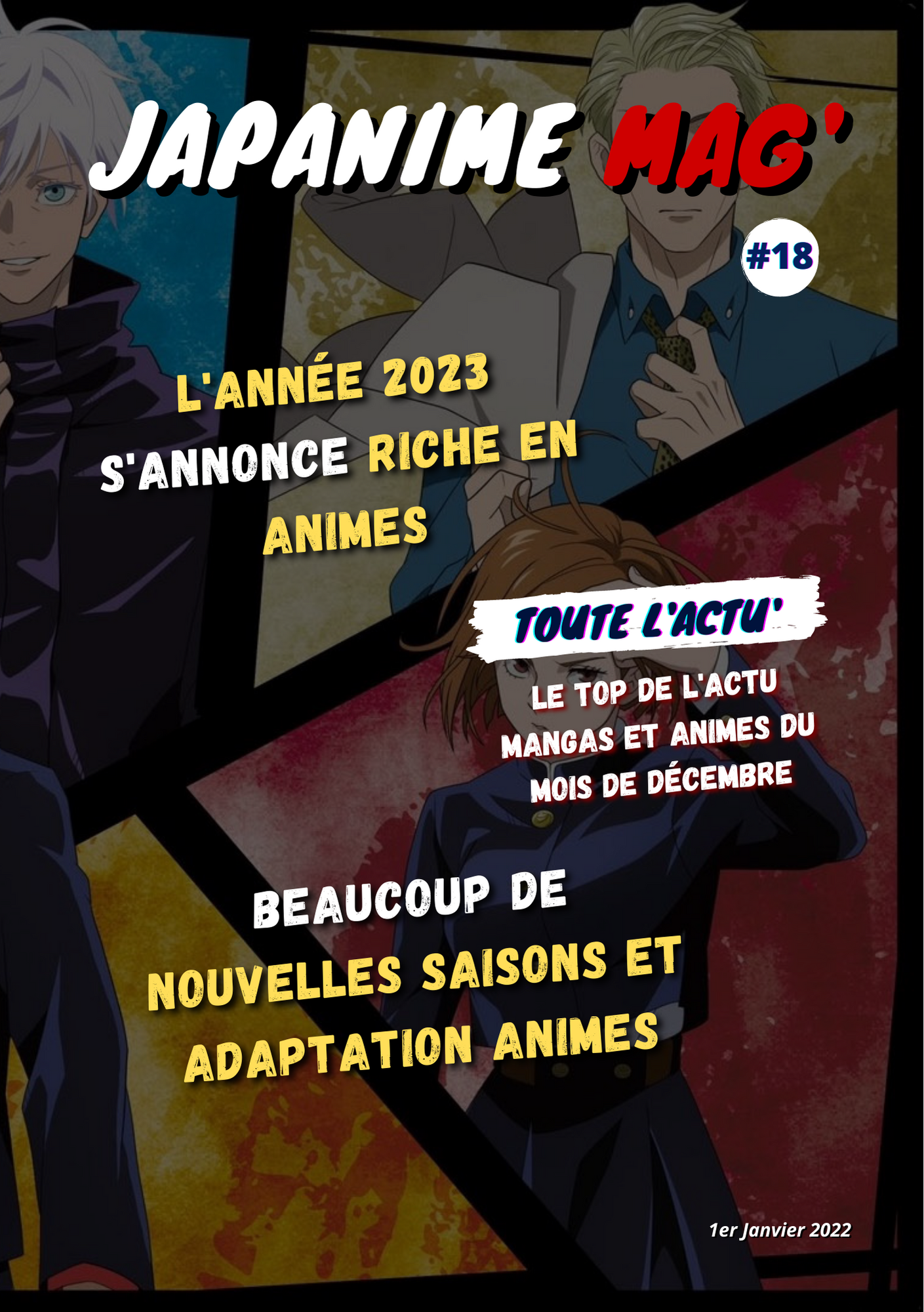 Japanime - magazine - janvier- Juijutsu Kaisen - Actualité manga