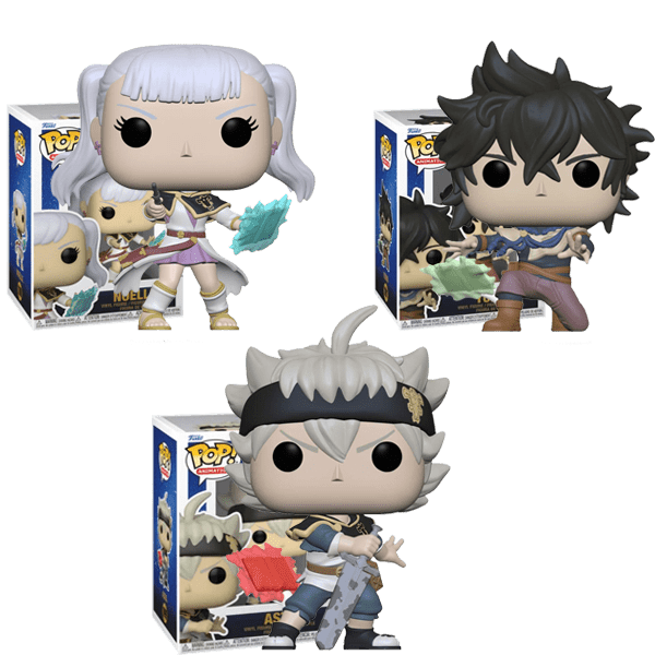 Funko POP Black Clover Funko POP - Black Clover - Asta - Yuno - Noelle - Roi mage - Royaume de Clover -Manga box - Japanime