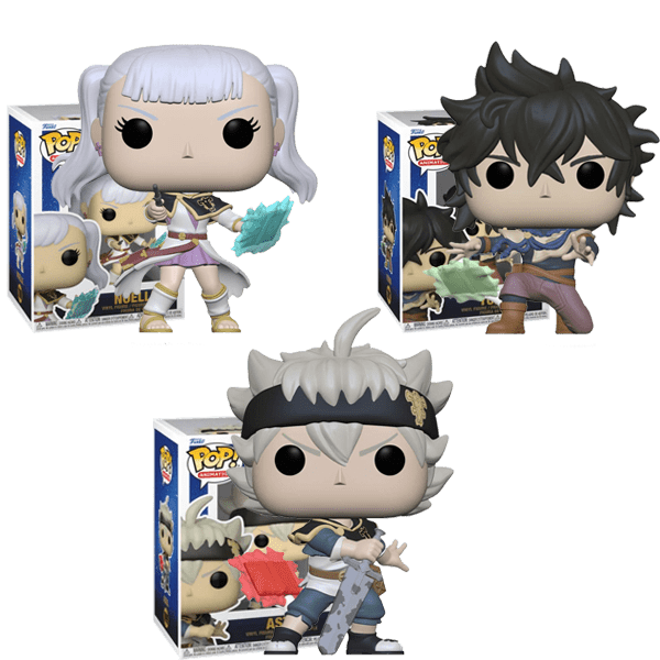 Funko POP - Black Clover - Asta - Yuno - Noelle - Roi mage -  Royaume de Clover -Manga box - Japanime 