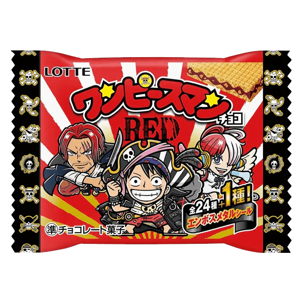 Gaufrette One Piece Gaufrette - Snack - One Piece - One Piece Red - Stickers Officiel - Japanime