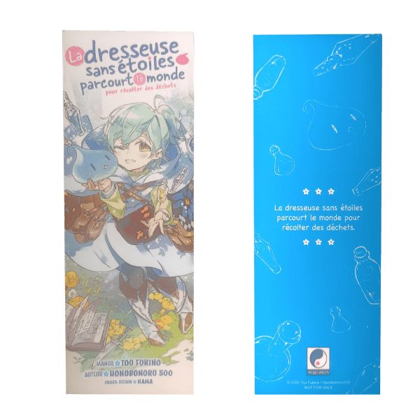 Marque-pages la dresseuse sans étoiles parcours le monde Marque-pages - manga - animé - la dresseuse sans étoiles parcours le monde - Meian - Japanime - Manga box