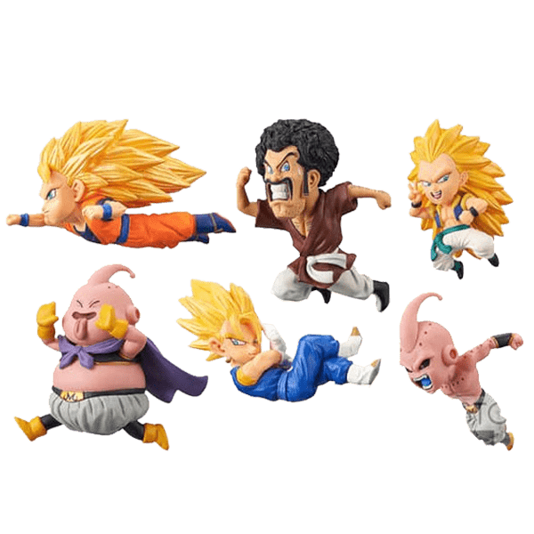 Mini Figurine - Dragon Ball Z - WCF - Goku Super Sayen 3 - Gotenks Super Sayen 3 - Satan - Buu - Super Buu - Vegeto Super Sayen 