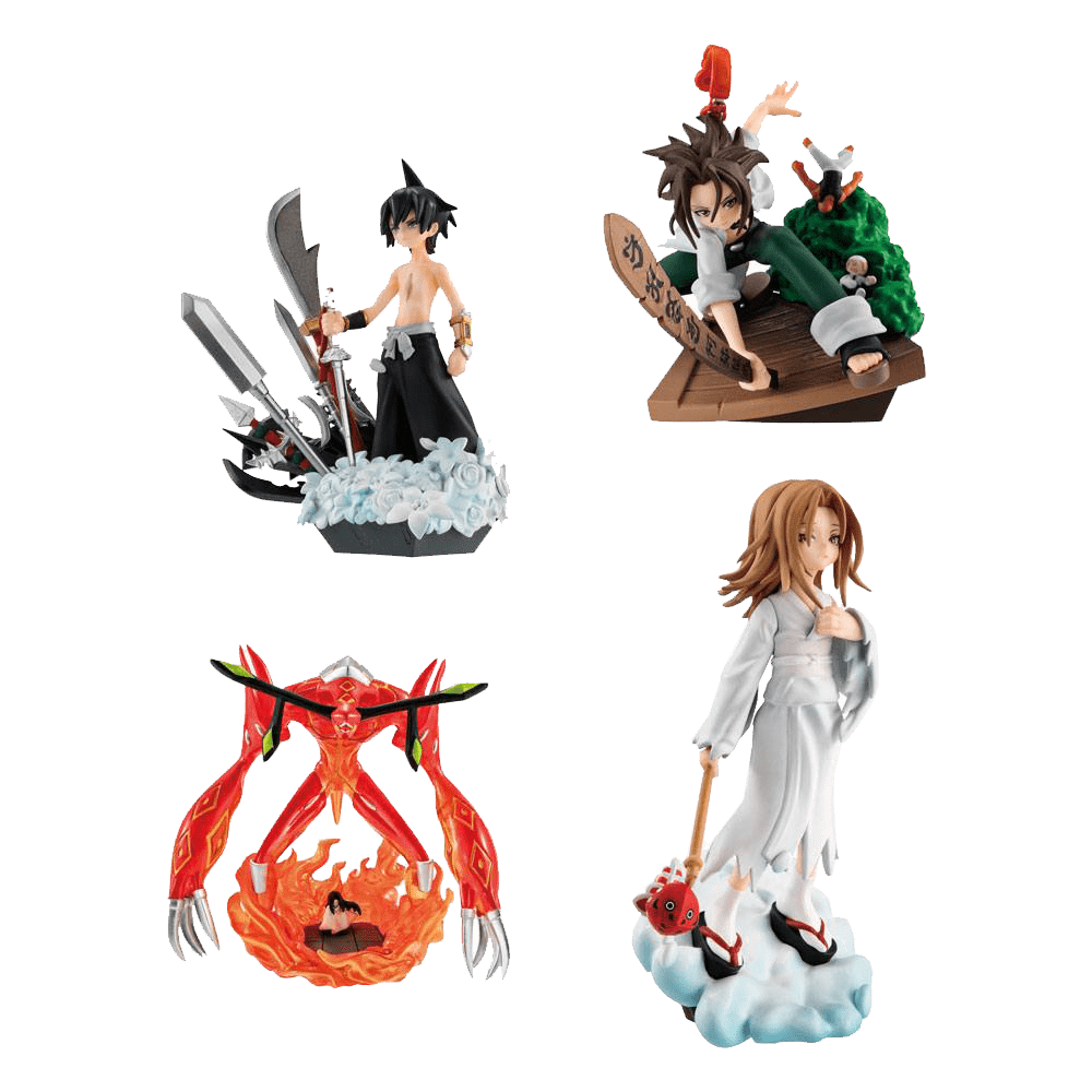Mini figurine - Shaman King - Yoh asakura - Tao Ren - Hao Asakura - Anna Kyoyama - MegaHouse 