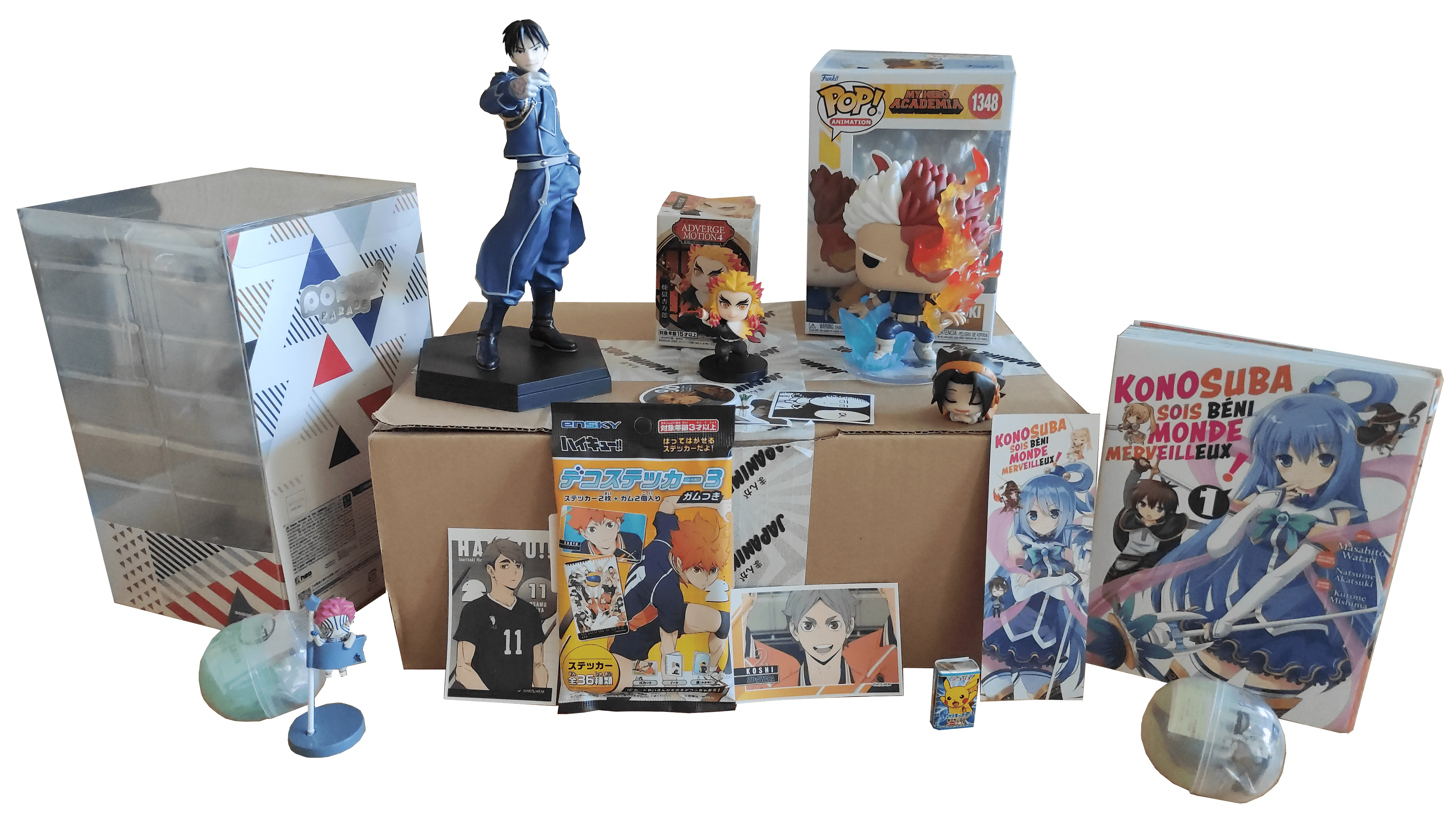 Japanime - Box manga - Manga box - box d'août - cadeau manga