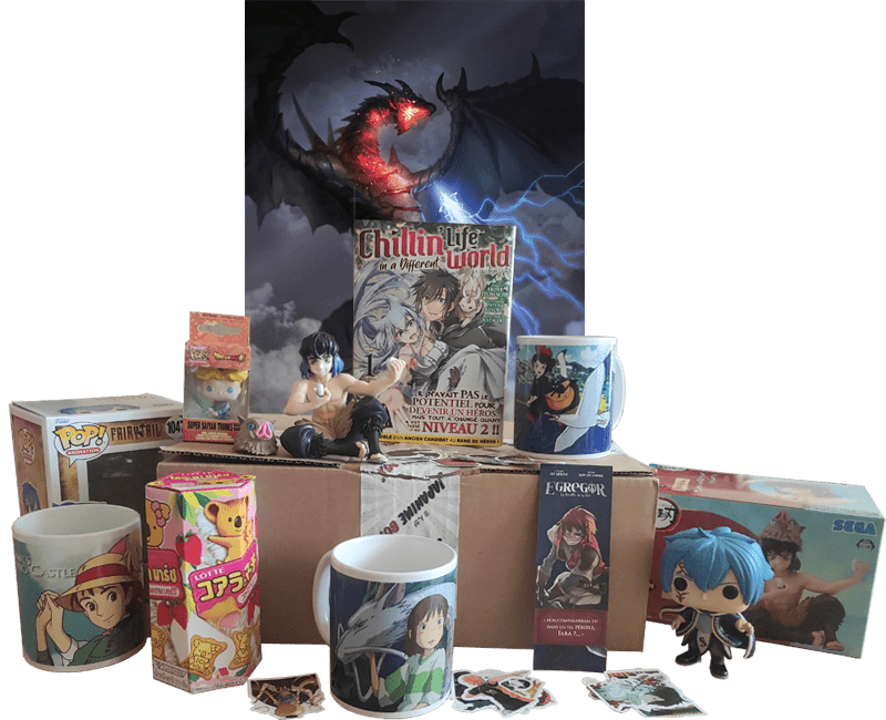 Japanime Box de mai Box manga mai - Japanime - box manga - manga box - meilleur box manga - Figurine manga - funko pop - manga