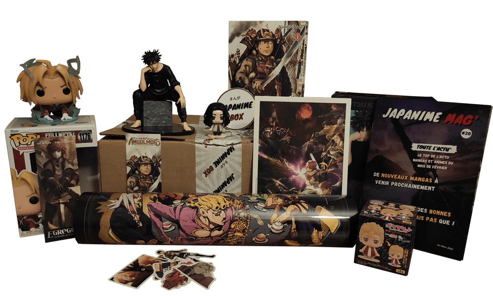 Japanime Box de mars Japanime - box manga - manga box - meilleur box manga - Figurine manga - funko pop - manga