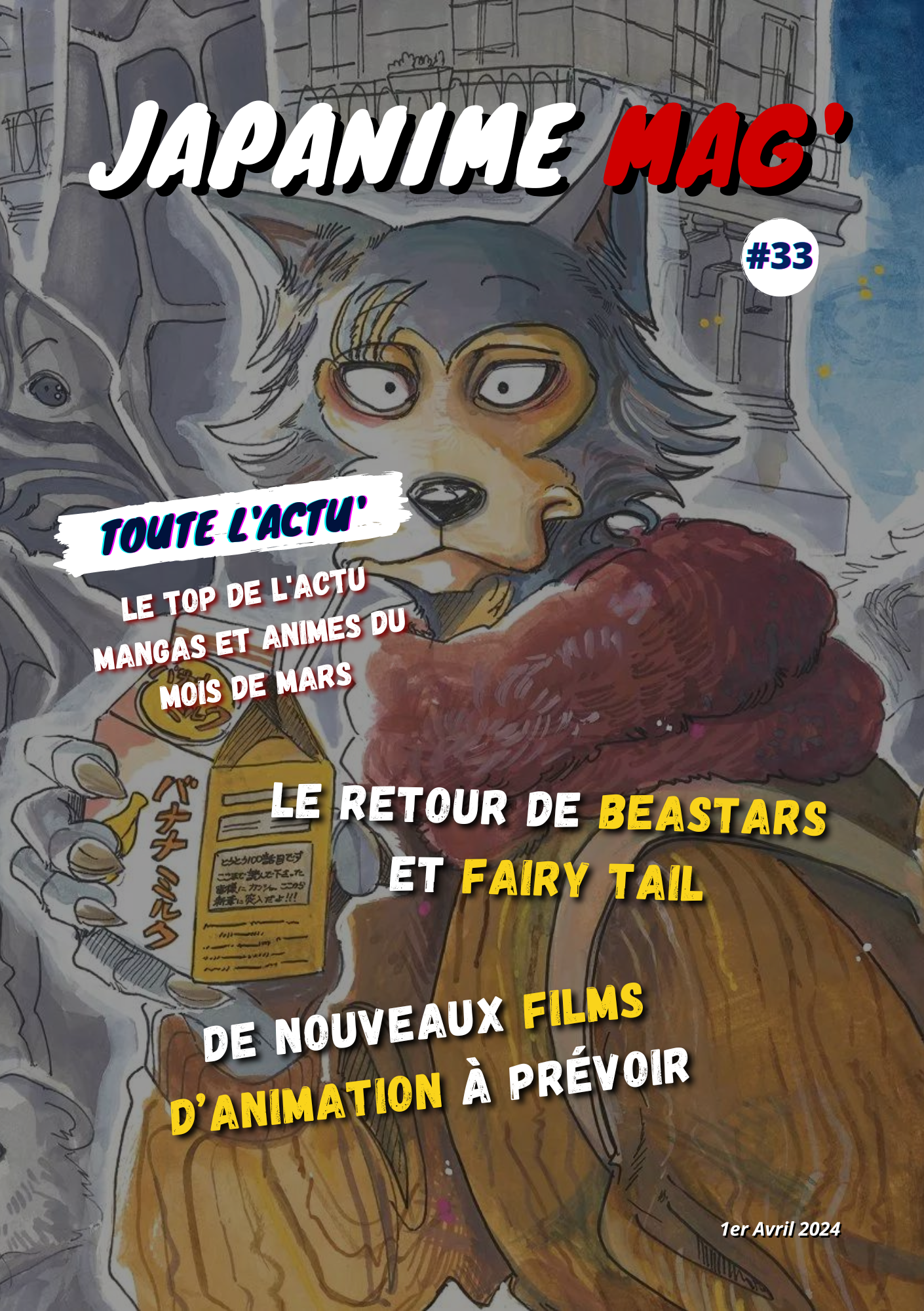 Japanime Mag' #33 sur l'actualité manga et anime du mois d'avril Magazine - Japanime Mag' - actualités - mangas - animes - japanime