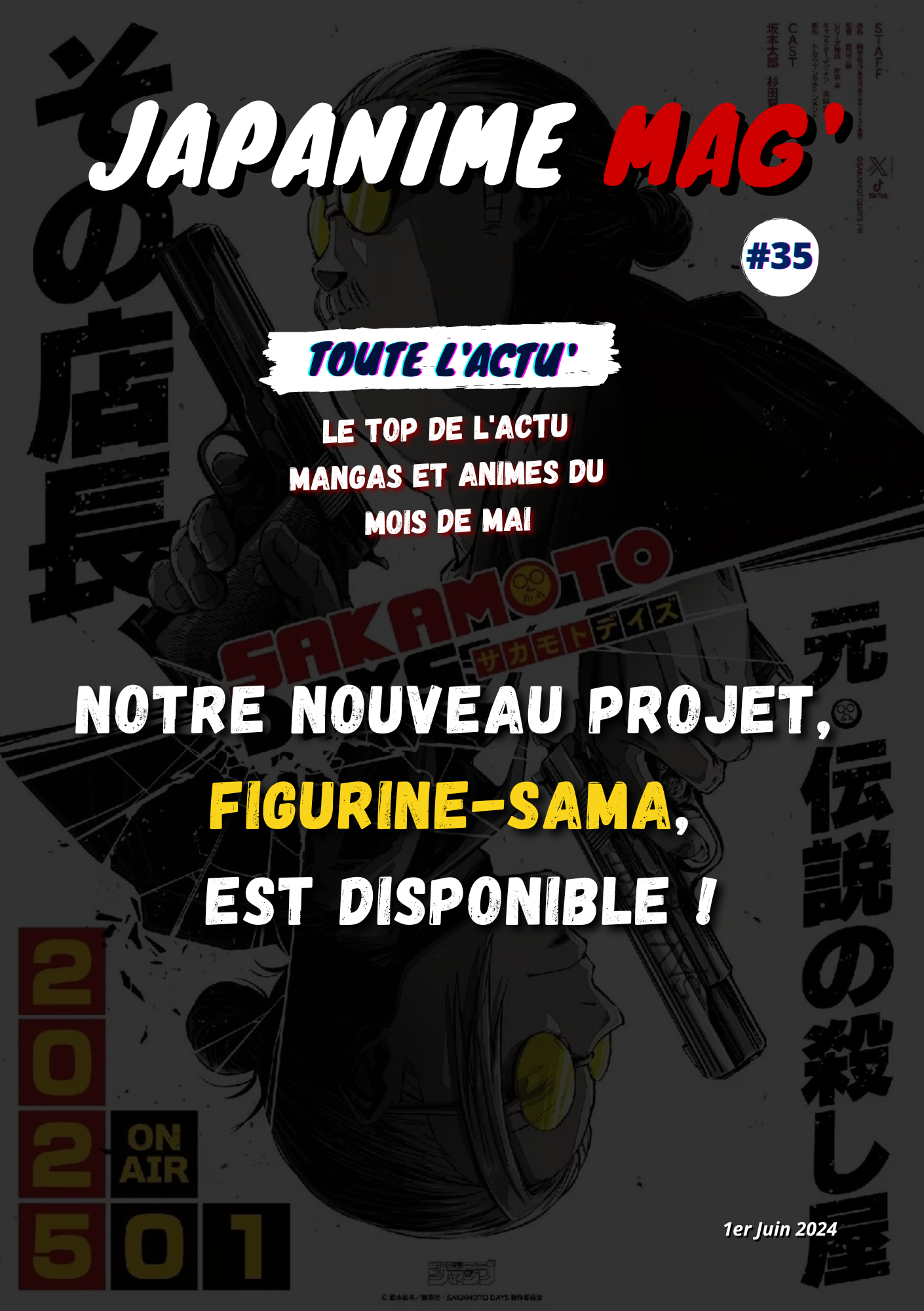 Japanime Mag' #36 sur l'actualité manga et anime du mois de juillet Magazine - Japanime Mag' - actualités - mangas - animes - japanime
