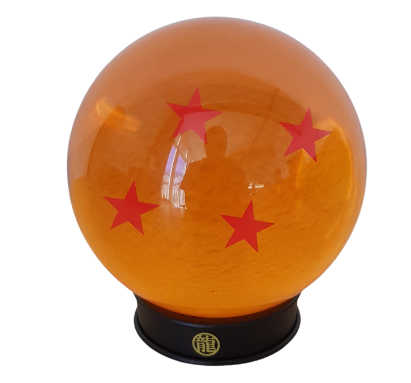 Boule de cristalle 4 étoiles Dragon ball dans la box animé  japanime de mars Japanime- manga box mystère - mars - Dragon ball - Boule de cristalle - 4 étoiles - San gohan - Papy san goku