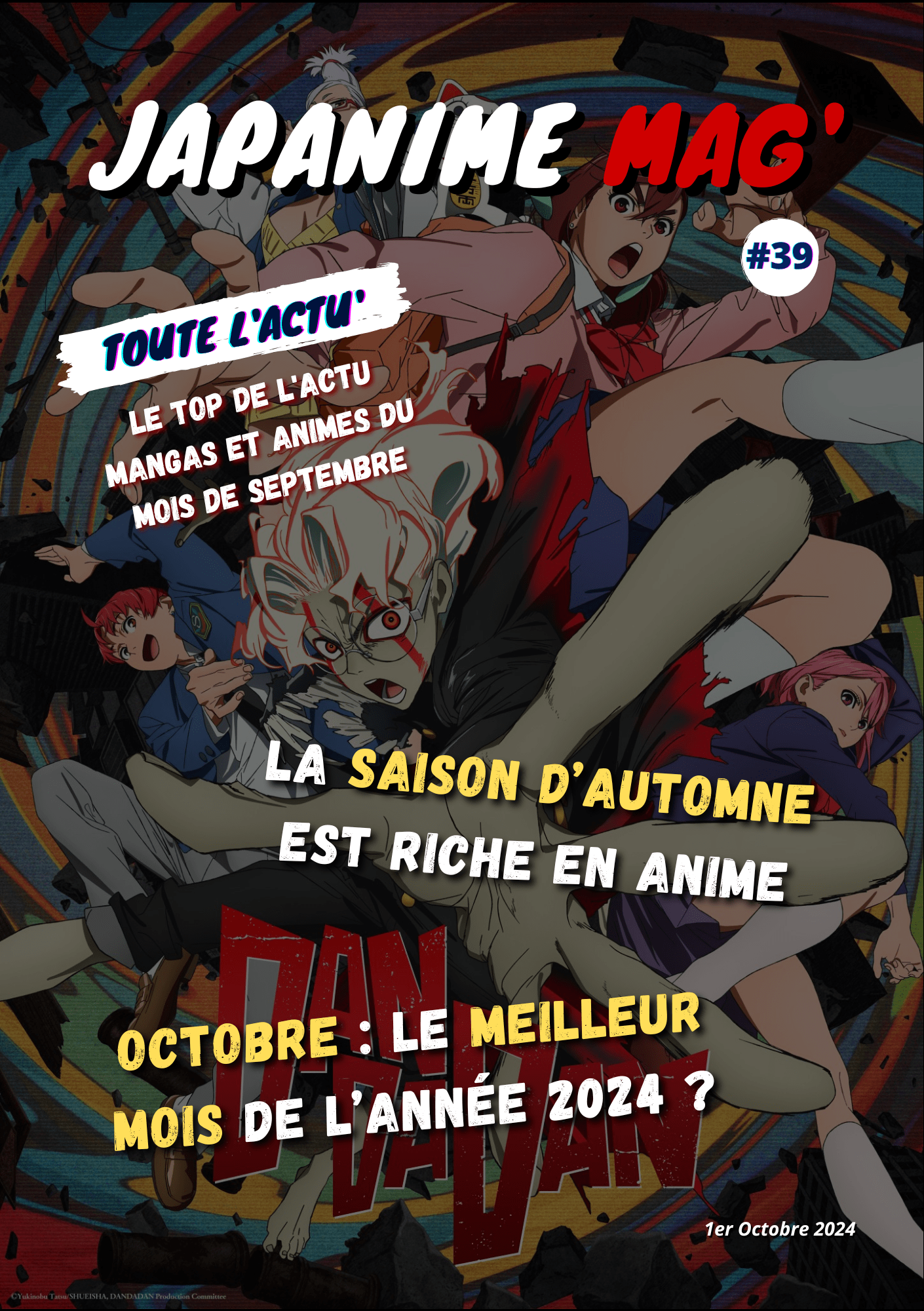 Japanime Mag' #39 sur l'actualité manga et anime du mois d'octobre Magazine - Japanime Mag' - actualités - mangas - animes - japanime - japanime