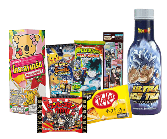 Snack - confiserie - Boisson - japonais - manga - animé - box manga - japanime - stickers officiels