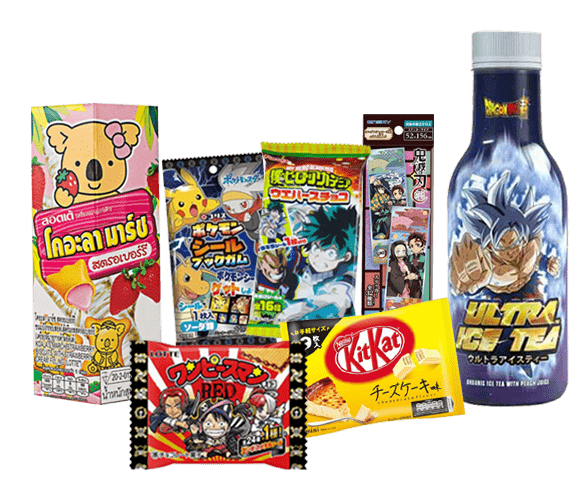 Snack et confiserie japonais Snack - confiserie - Boisson - japonais - manga - animé - box manga - japanime - stickers officiels