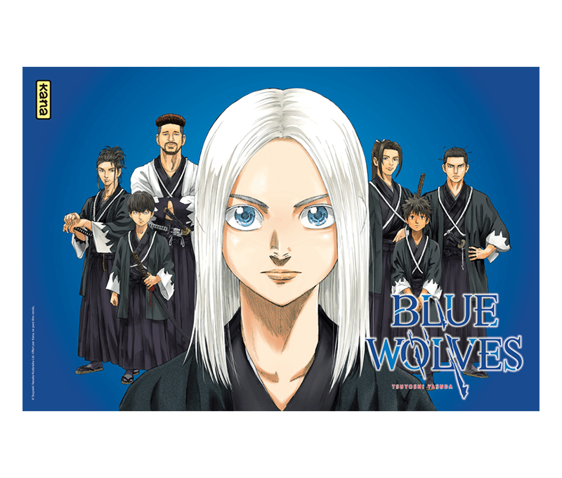 Poster en toile Blue Wolves