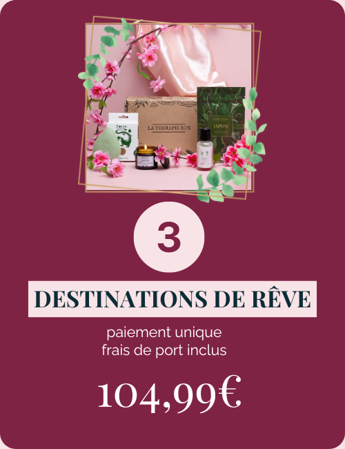 Box cadeau femme - 3 destinations de rêve