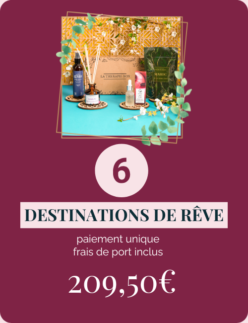 Box cadeau femme - 6 destinations de rêve